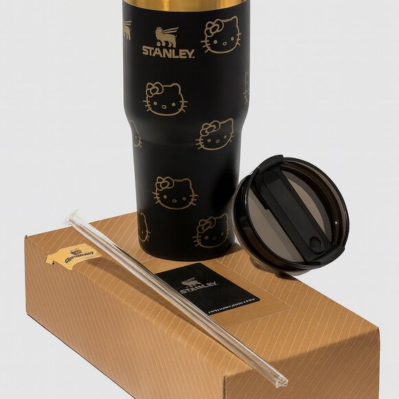 ✨ Hello Kitty x Stanley 40 oz Quencher – Gold & Black Limited Edition ✨ - Picture 2 of 2